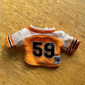 This item is a Poppy Rowan cheerleader jersey top from the Rainbow High Cheer